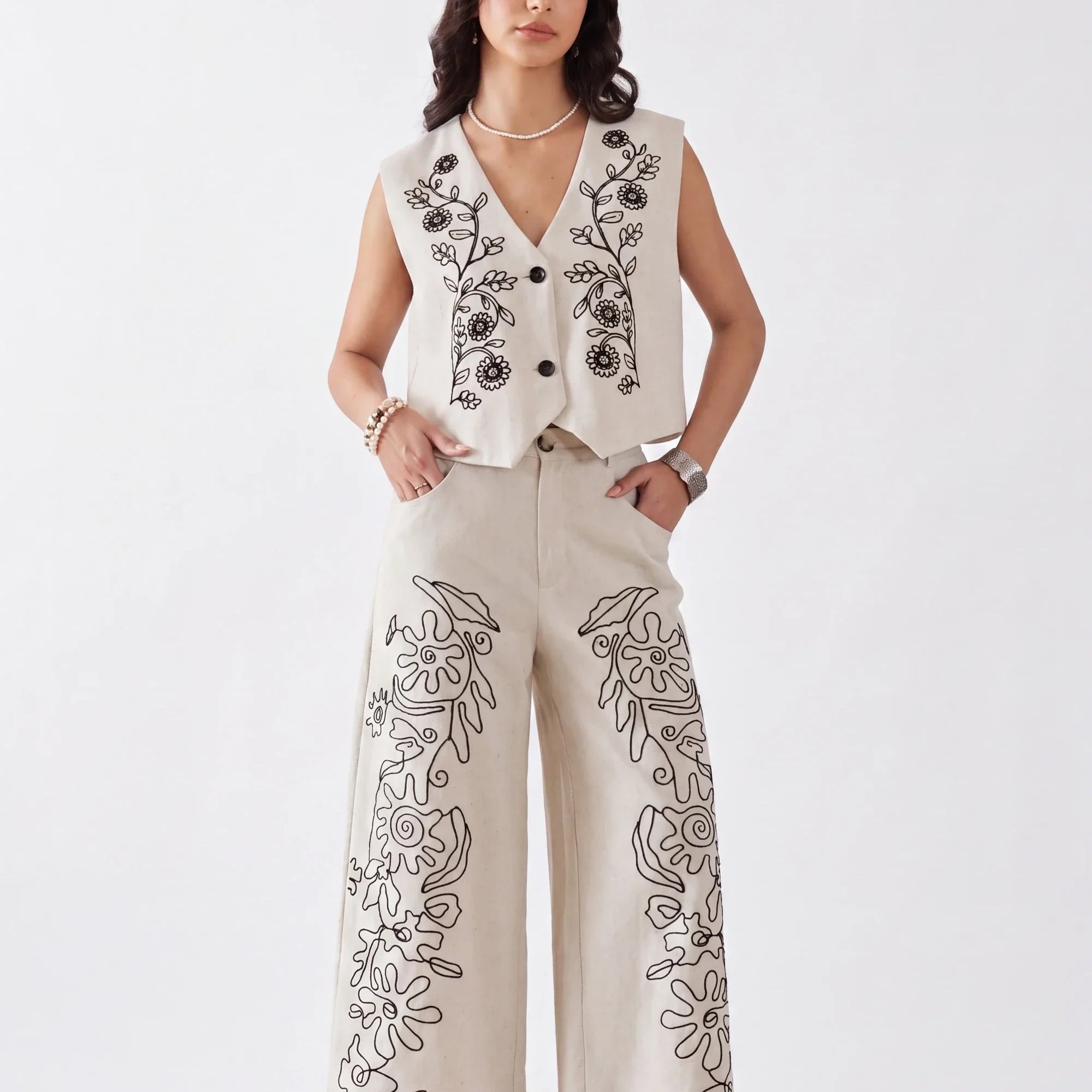 Cotton &amp; Linen Blend Bottoms