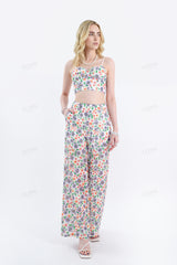 Floral Print Cotton Crop Camisole