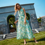 Printed sleeveless dress