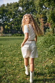 Ivory Crochet Sleeveless Vest