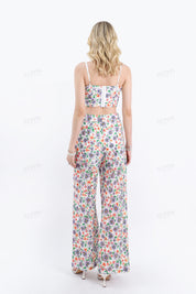 Floral Print Cotton Crop Camisole