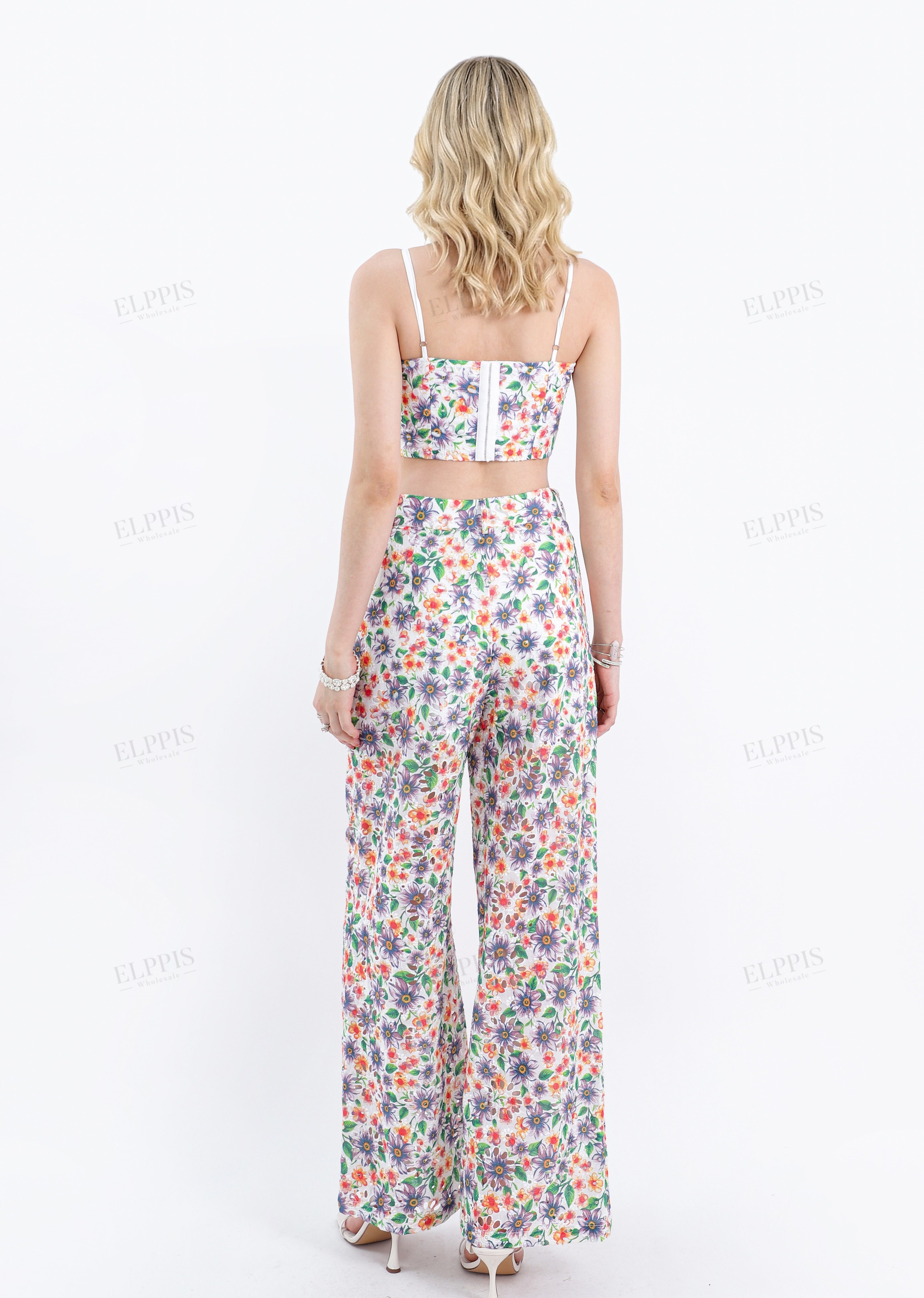 Floral Print Cotton Crop Camisole