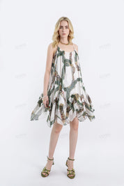 Bohemian Print Sleeveless Cami Dress