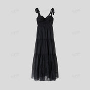 Strapless sexy French maxi dress