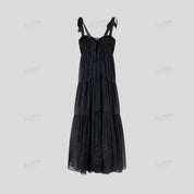 Strapless sexy French maxi dress