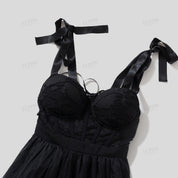 Strapless sexy French maxi dress