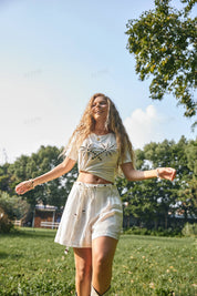 Ivory Crochet Sleeveless Vest