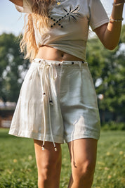 Ivory Crochet Sleeveless Vest
