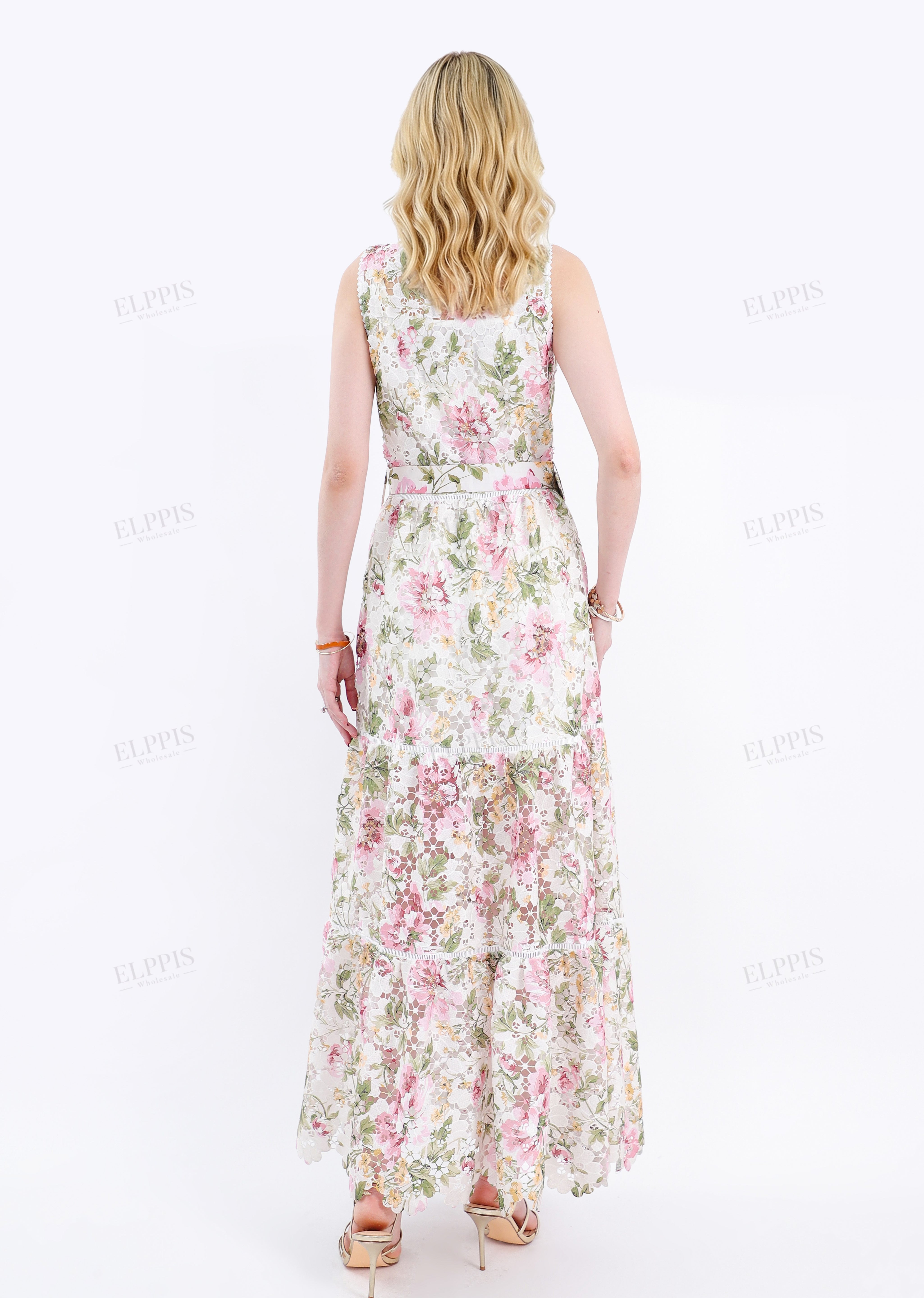 Floral Print Long Sleeve Shirt Dress
