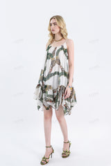 Bohemian Print Sleeveless Cami Dress