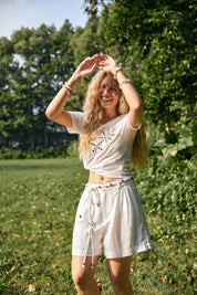 Ivory Crochet Sleeveless Vest