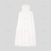 Ethnic style crochet lace decorated dress
