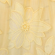 French lace 3D floral strap dress for parties