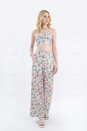 Floral Print Cotton Crop Camisole