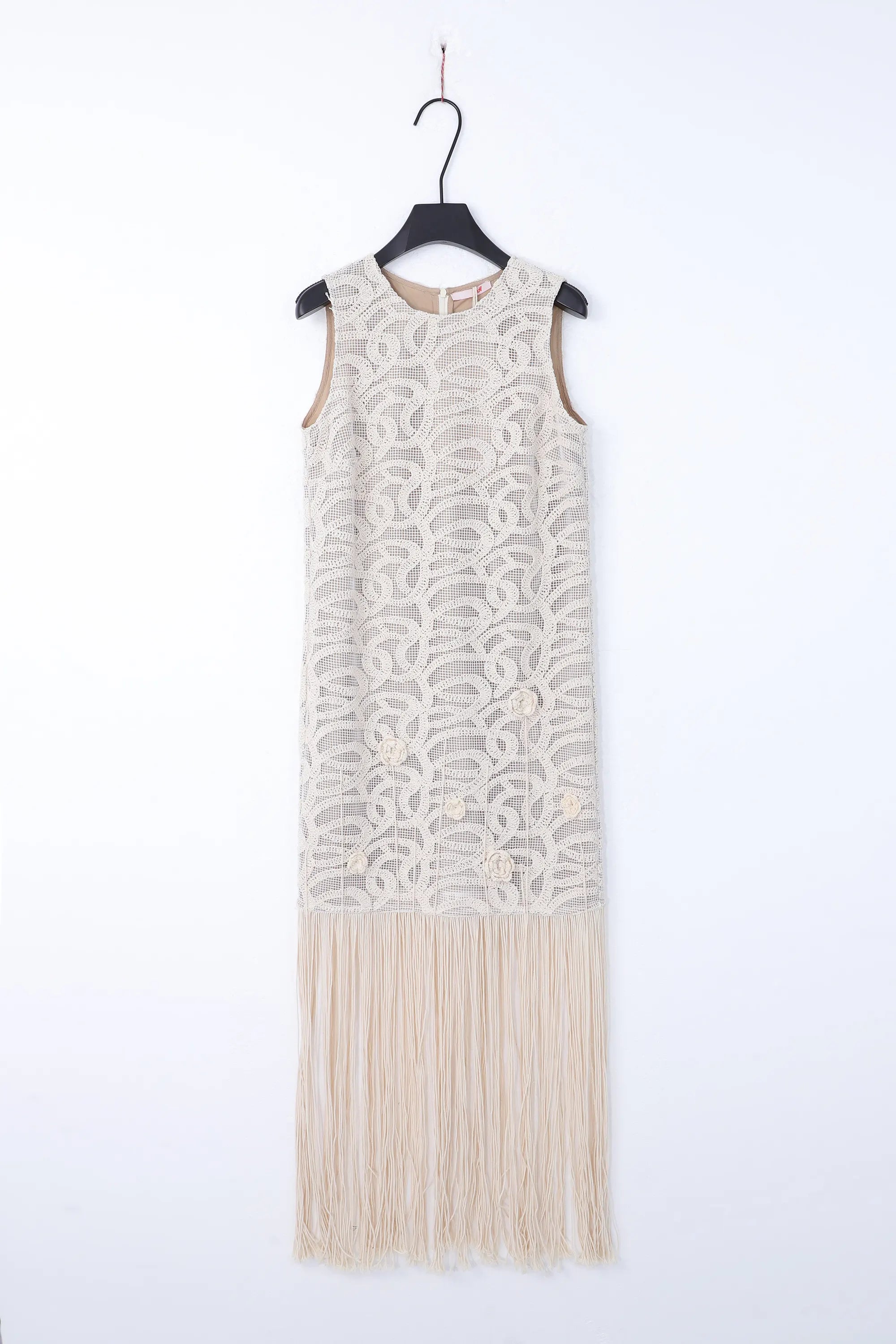 Sleeveless Fringe Hem Lace Vest product detail 1 – Elppis 1J6K08715BN