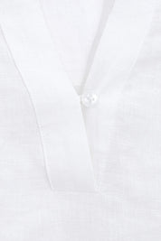 White Cotton Long-Sleeve Embroidered Blouse product detail 1 – Elppis 2B5F07012WW