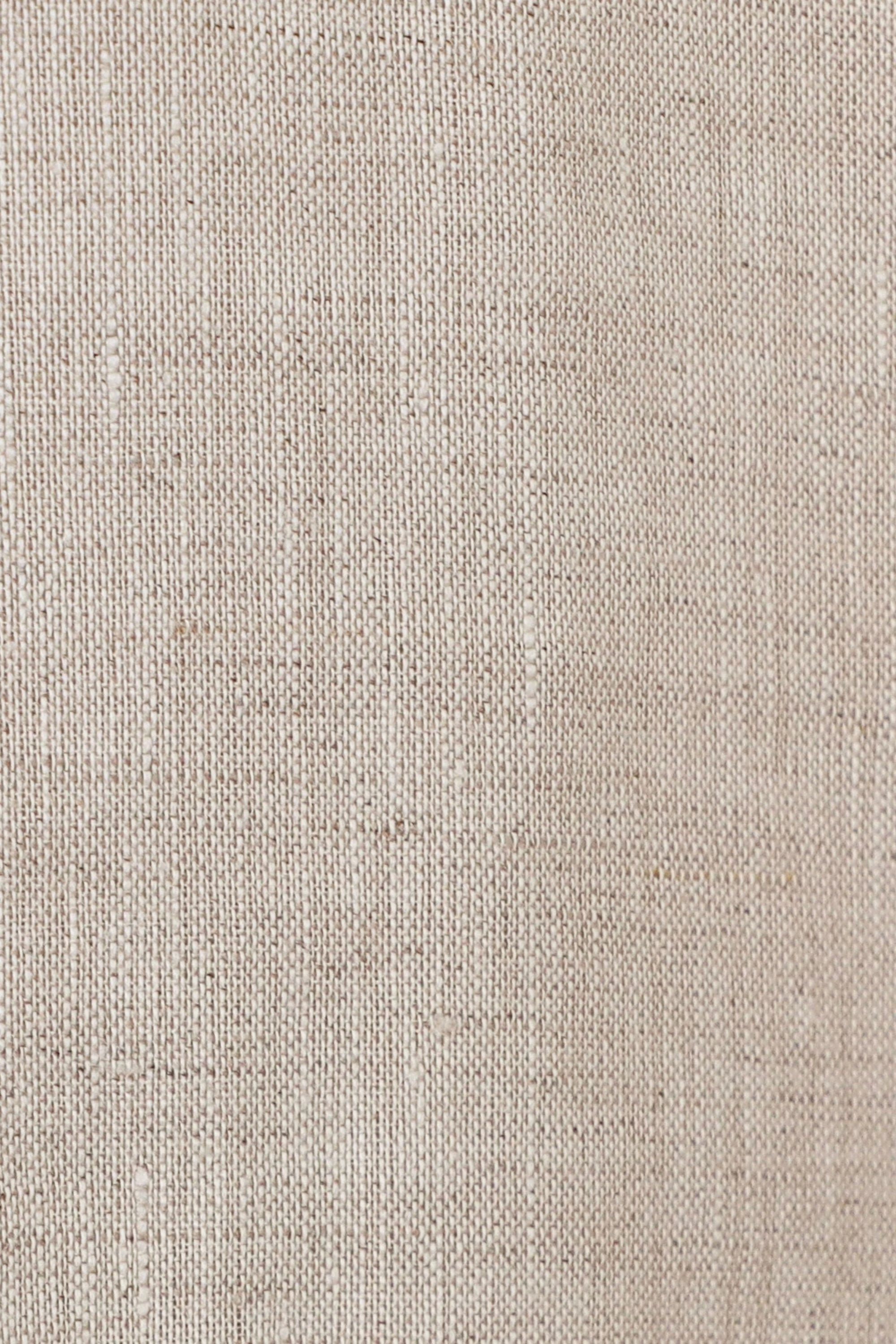 Elppis Beige Viscose-Linen Blend Shorts with Cutwork Embroidery Trim, product detail view — SKU 2B5G07072WW