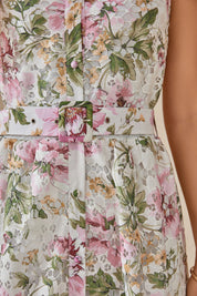 Elppis Floral Print Long Sleeve Shirt Dress, product detail view — SKU 1J5K09808BR