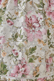 Elppis Floral Print Long Sleeve Shirt Dress, product detail view — SKU 1J5K09808BR