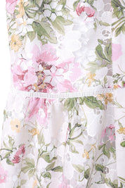 Elppis Floral Print Long Sleeve Shirt Dress, product detail view — SKU 1J5K09808BR