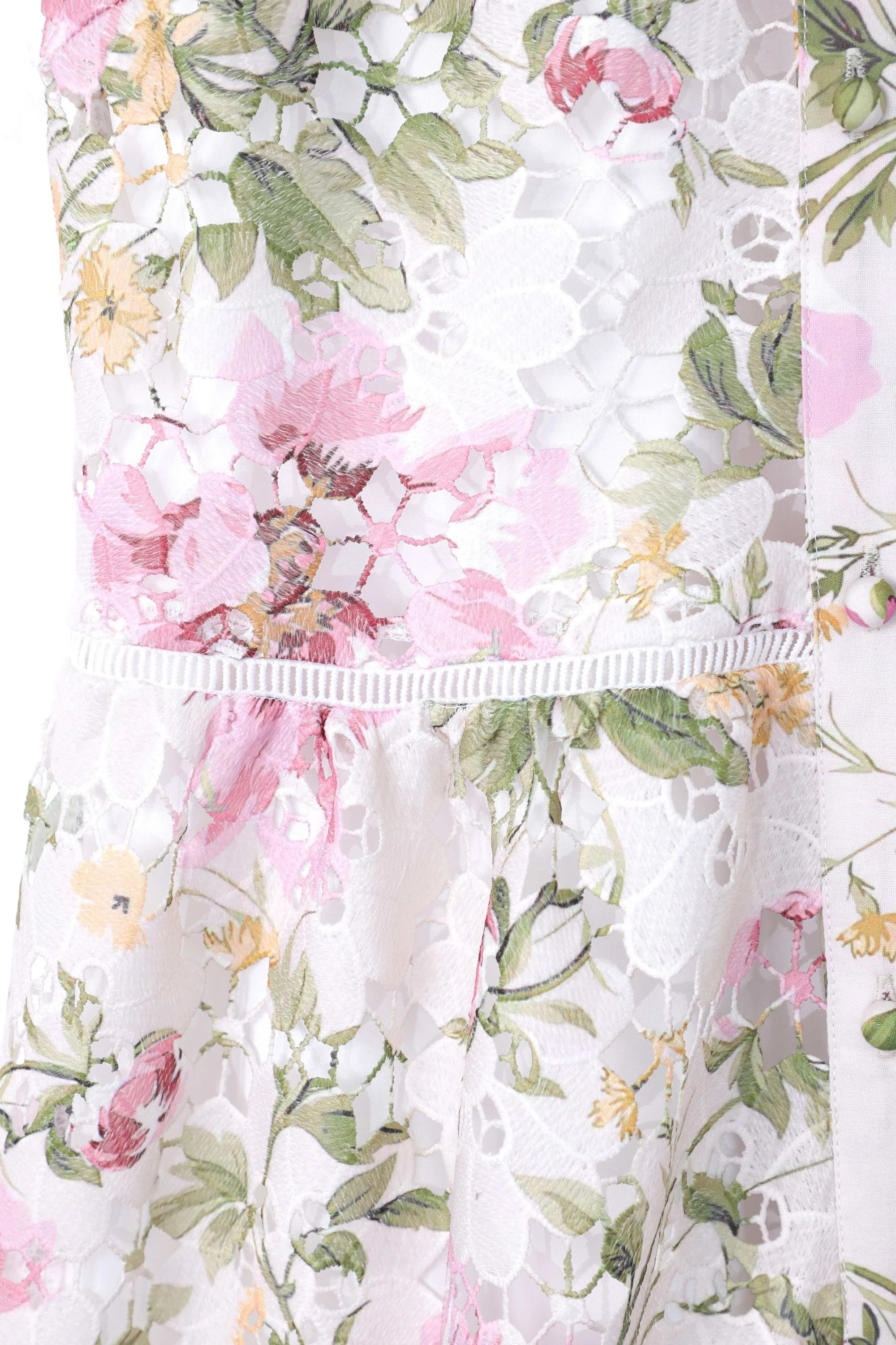 Elppis Floral Print Long Sleeve Shirt Dress, product detail view — SKU 1J5K09808BR