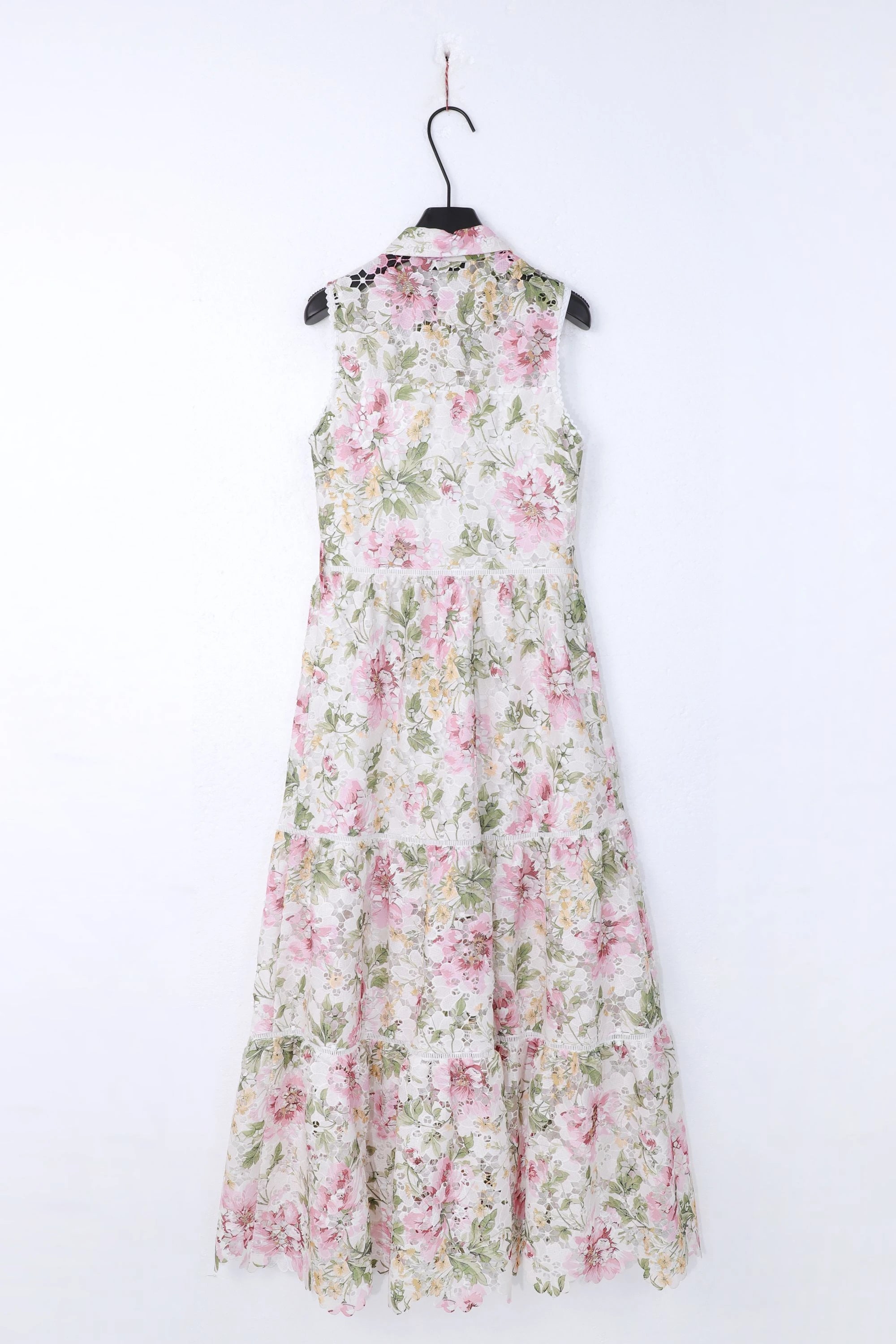 Elppis Floral Print Long Sleeve Shirt Dress, product packshot on white background — SKU 1J5K09808BR