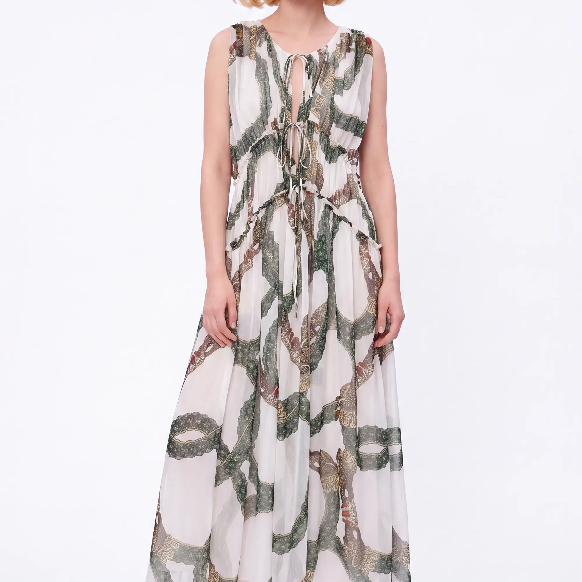 Border Print Dresses