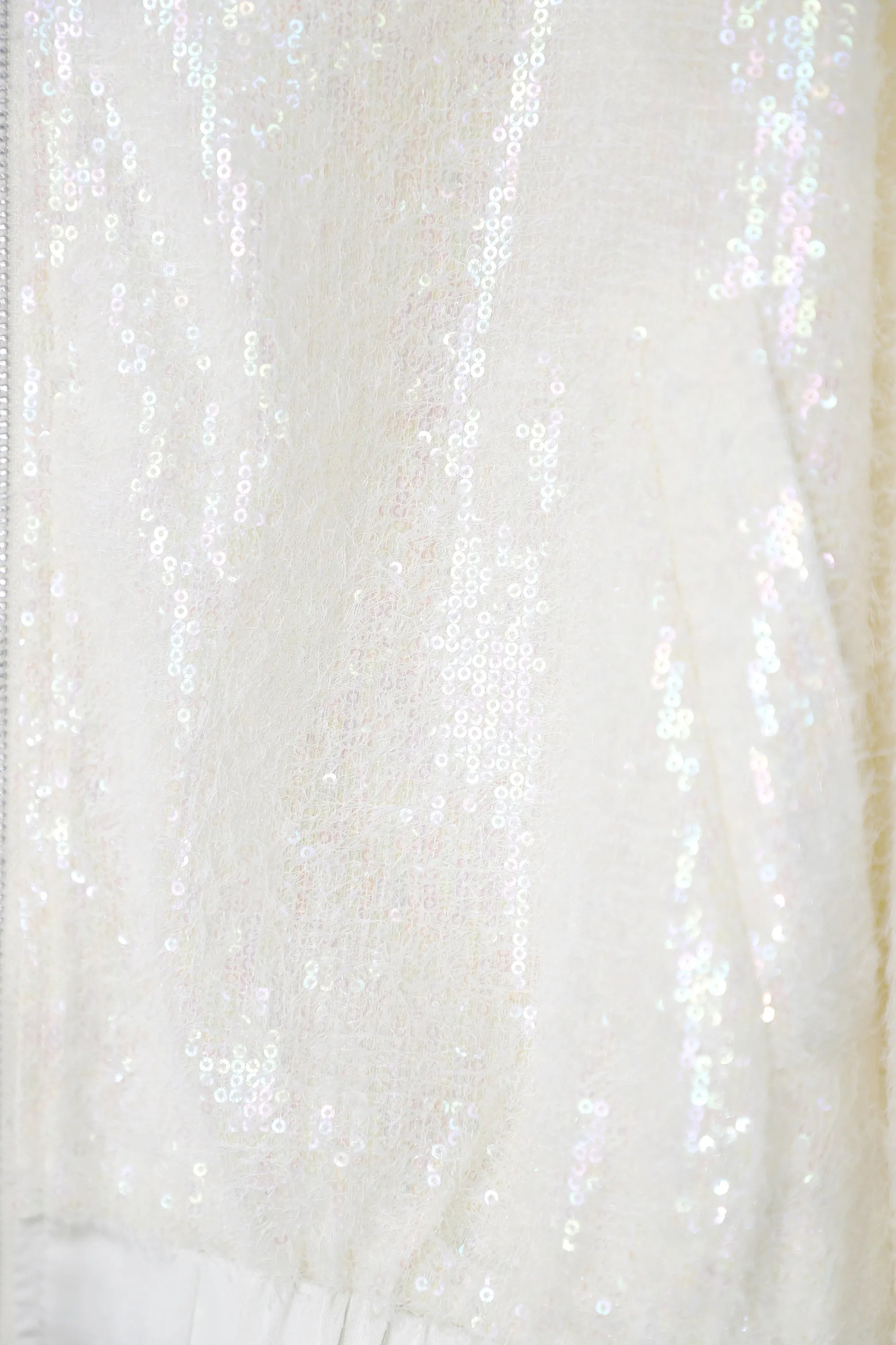 Iridescent Sequin Elastic-Waist Shorts — design detail 3
