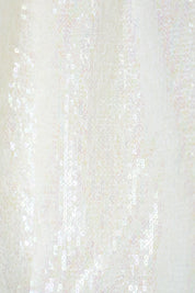 Ivory Iridescent Sequin Bomber Jacket — design detail 2