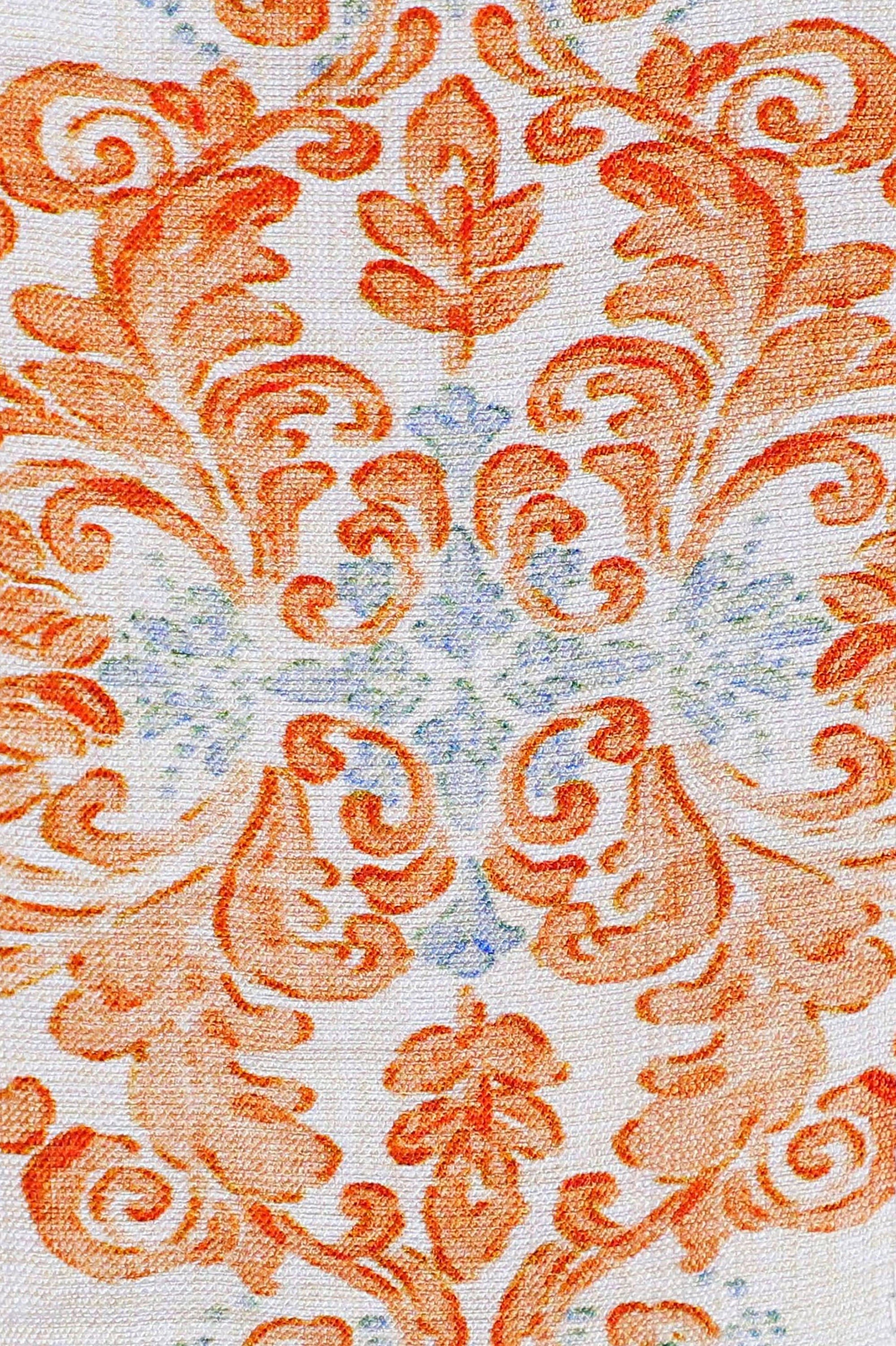 Paisley Print Viscose-Nylon Blend Bustier Puff-Sleeve Maxi Dress — Product Detail 2