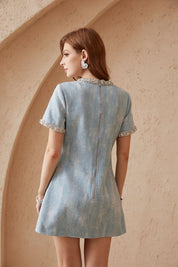 Elppis Polyester Dress, editorial styling view on model — SKU 1J6K09631BN