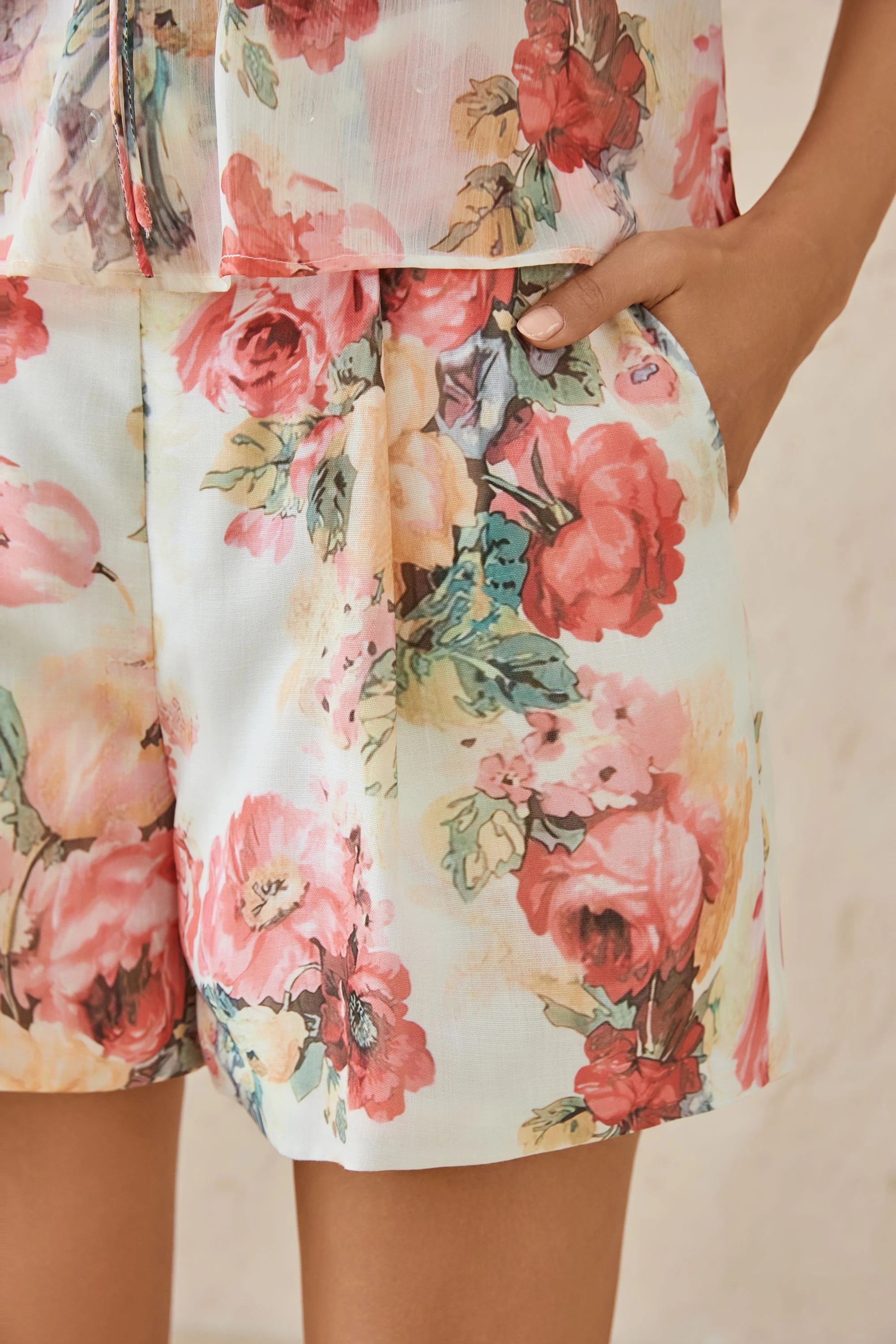 Elppis Polyester Shorts, product detail view — SKU 1J6G10472BO