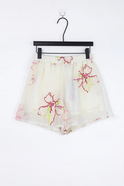 Elppis Sheer Pink Floral Embroidered Collared Long Sleeves Blouse, product packshot on white background — SKU JD4F5614BG