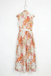 Elppis Sleeveless Cutout Lace Midi Shirt Dress, product packshot on white background — SKU 1J5K09813BR