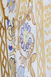 Yellow Floral Cotton Crop Camisole — design detail 1